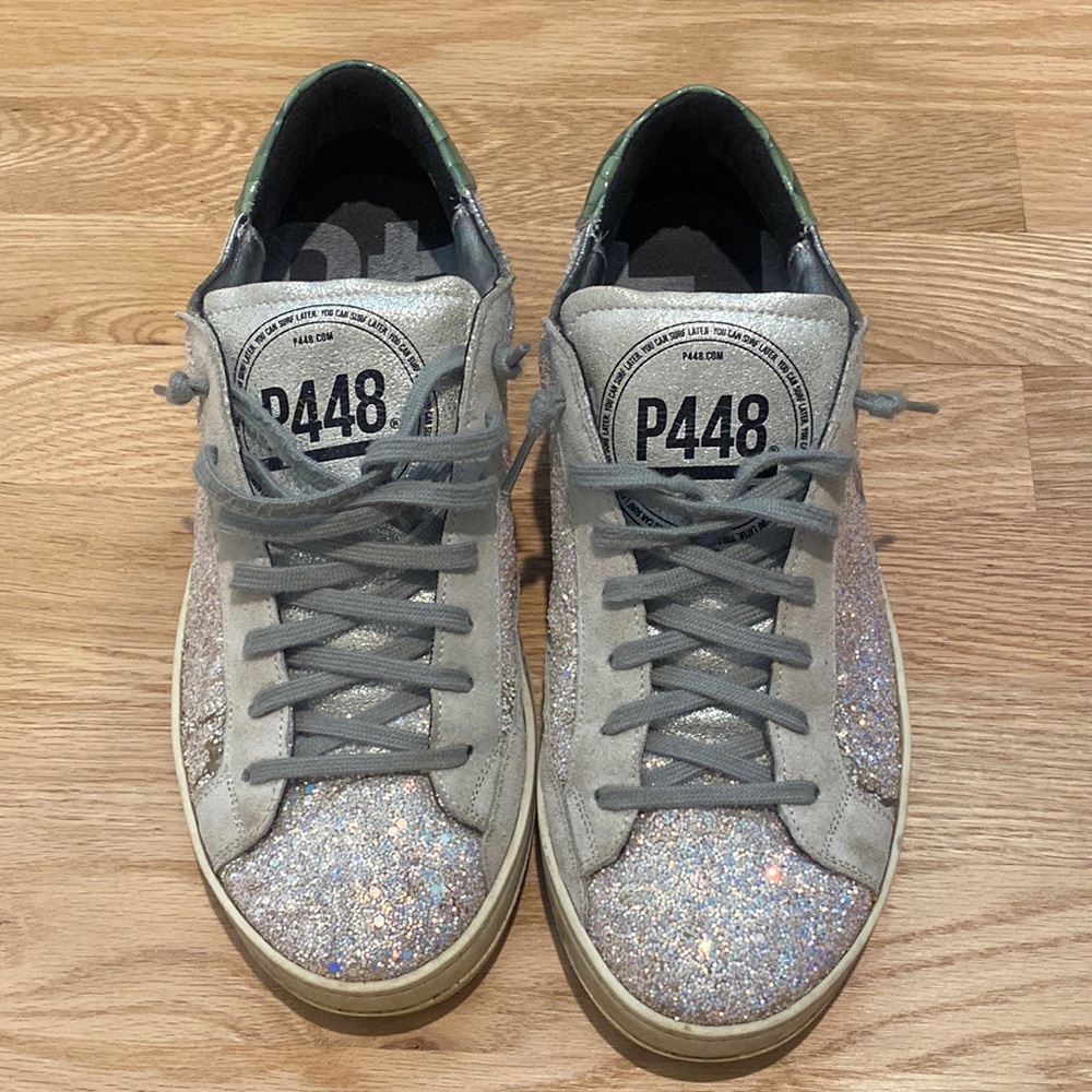 P448 glitter sneakers